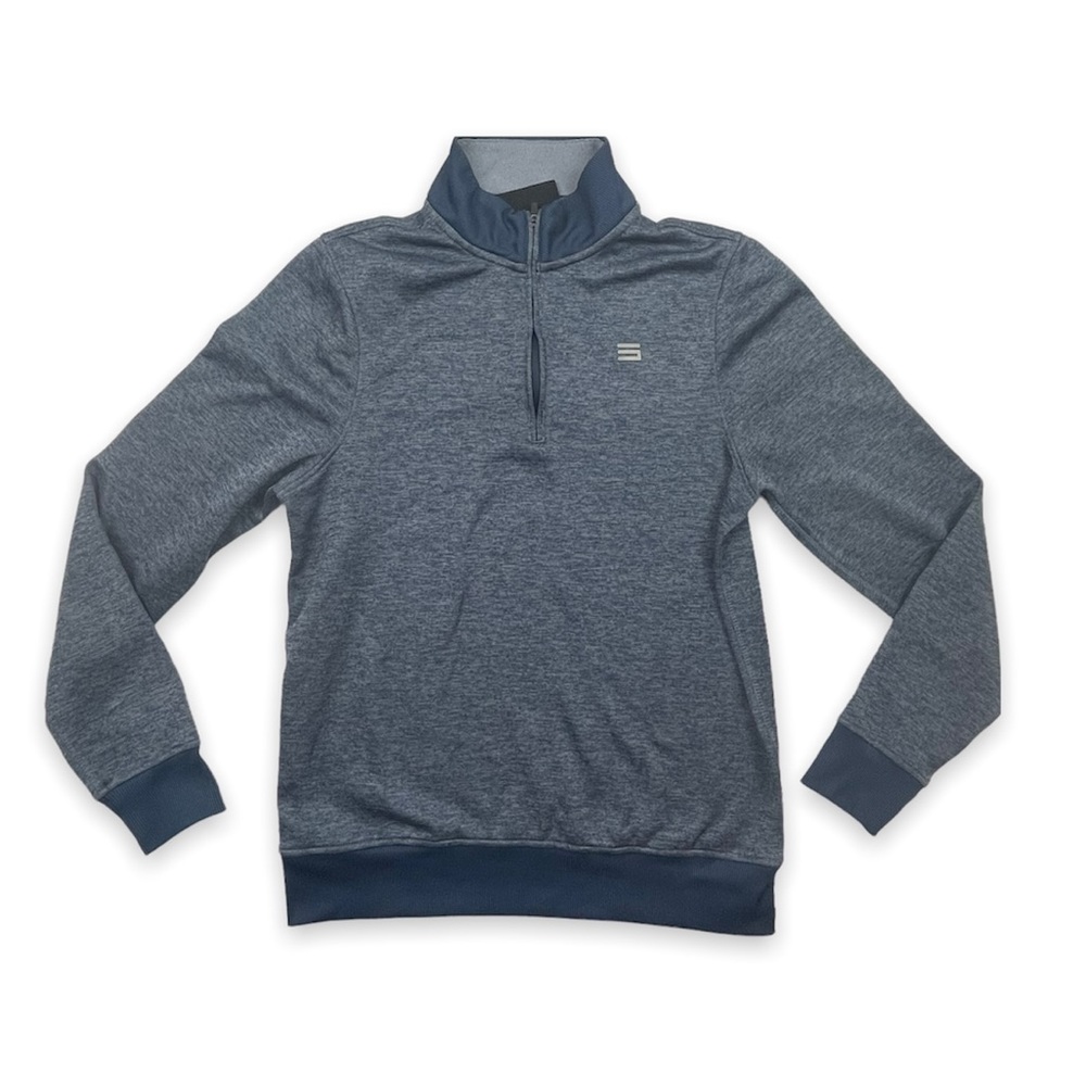 Three sixty six blue golf zip up sweater